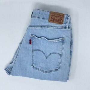 Levis 721 High Rise Skinny Jeans Light Wash Blue Denim W30 L30 18882-0125